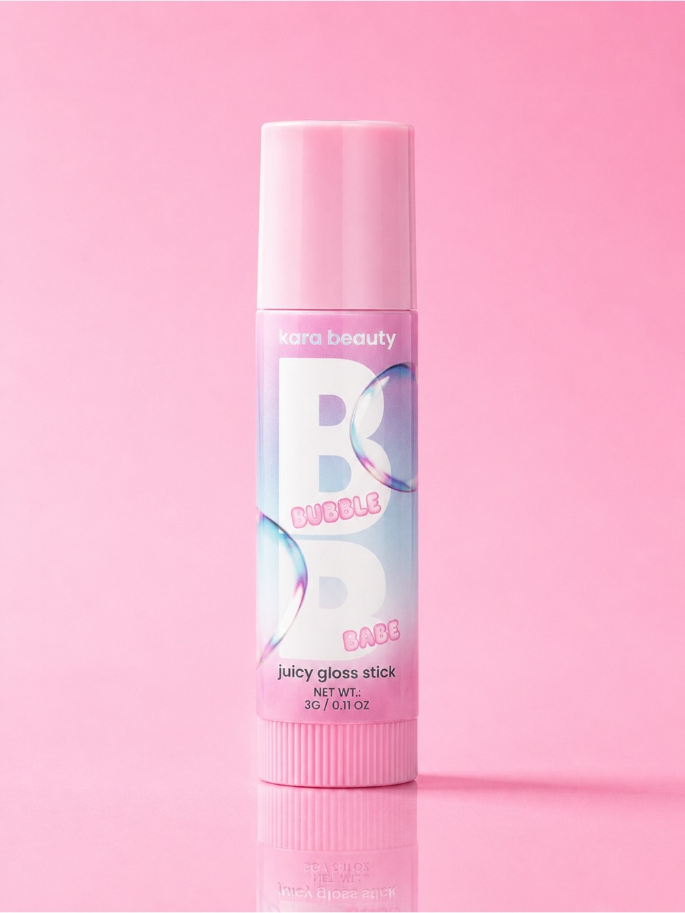 Kara Beauty Bubble Babe Juicy Gloss Stick — Pink